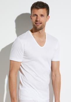 Preview: Zimmerli - Sea Island - Shirt Short Sleeve V-Neck