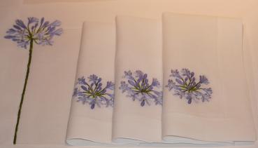 ERI Textiles - Agapanthus mit Hohlsaum