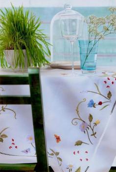Preview: ERI Textiles - Blumenwiese mit Hohlsaum