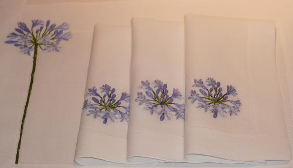 ERI Textiles - Agapanthus mit Hohlsaum