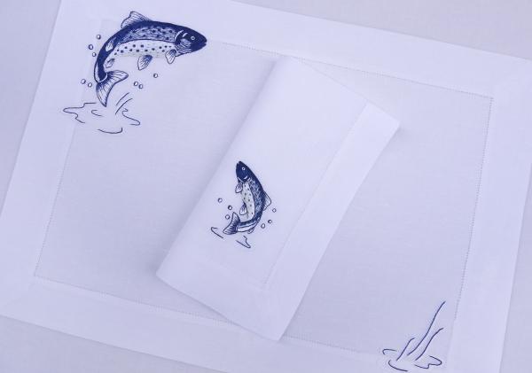 ERI Textiles - Forelle mit Hohlsaum