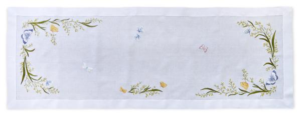 ERI Textiles - Wiesengrund mit gefassten Hohlsaum