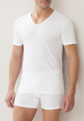 Zimmerli - Sea Island Shirt Short Sleeve V-Neck 