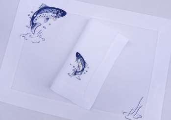 ERI Textiles - Forelle mit Hohlsaum 