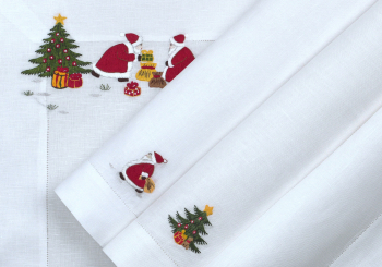 ERI Textiles - Santa Claus mit Hohlsaum 