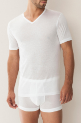 Zimmerli - Royal Classic Shirt Short Sleeve V-Neck 